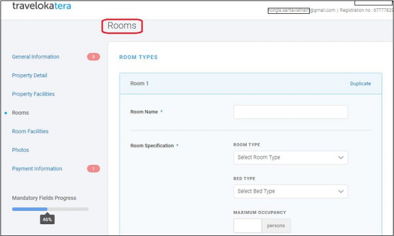Hướng dẫn đăng ký bán phòng trên Traveloka
