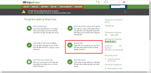 Hướng dẫn đăng ký bán phòng trên TripAdvisor