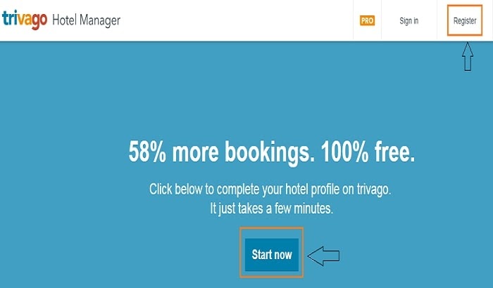 Hướng dẫn đăng ký bán phòng trên Trivago