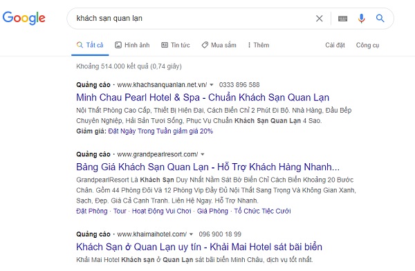 Marketing online khách sạn